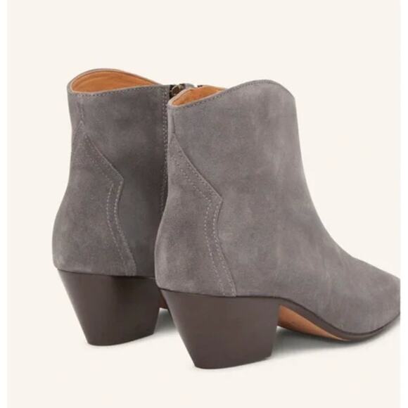 Isabel Marant Western Gray Suede Dacken Ankle Boots Booties Country Boho sz 36 - Picture 8 of 16